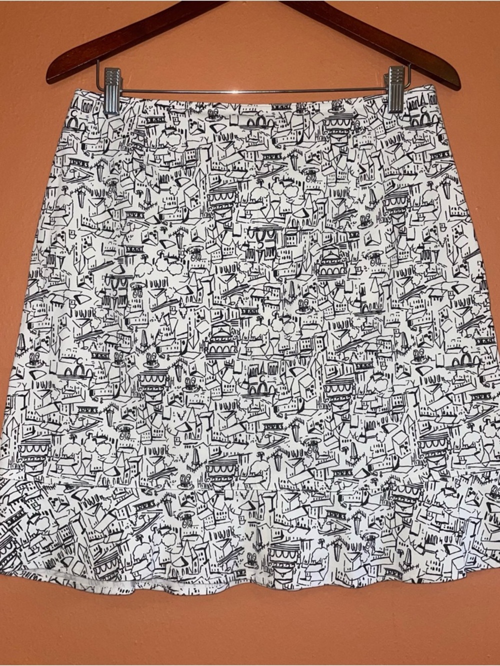 Briggs New York City Scape Art Mini Skirt